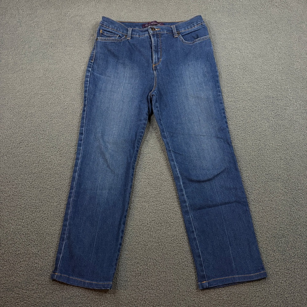 Gloria Vanderbilt Jeans Womens 10P Blue Amanda Classic Tapered High Rise Stretch